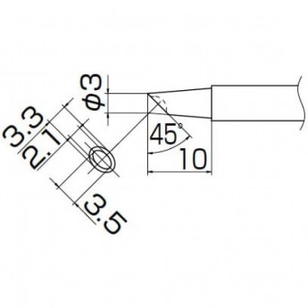 Наконечник HAKKO T13-BCM3 для паяльника FM-2026 Наконечник HAKKO T13-BCM3 для паяльника FM-2026