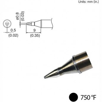 Наконечник HAKKO T31-02D08 для станций FX-100 (400℃) Наконечник HAKKO T31-02D08 для станций FX-100 (400℃)