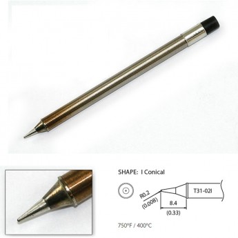 Наконечник HAKKO T31-02I для станций FX-100 (400℃) Наконечник HAKKO T31-02I для станций FX-100 (400℃)