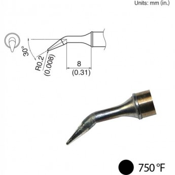 Наконечник HAKKO T31-02JL02 для станций FX-100 (400℃) Наконечник HAKKO T31-02JL02 для станций FX-100 (400℃)