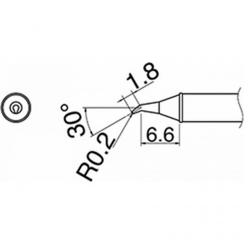 Наконечник HAKKO T31-02JS02 для станций FX-100 (400℃) Наконечник HAKKO T31-02JS02 для станций FX-100 (400℃)