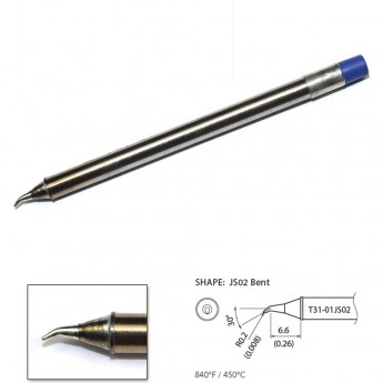 Наконечник HAKKO T31-01JS02 для станций FX-100 (450℃) Наконечник HAKKO T31-01JS02 для станций FX-100 (450℃)