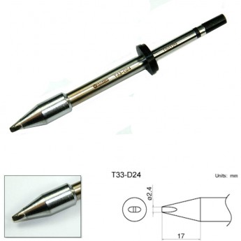 Наконечник HAKKO T33-D24 для станций FX-801 Наконечник HAKKO T33-D24 для станций FX-801
