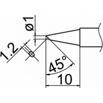 Наконечник HAKKO T12-BC1Z Наконечник HAKKO T12-BC1Z