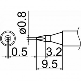 Наконечник HAKKO T12-D08 Наконечник HAKKO T12-D08