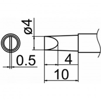 Наконечник HAKKO T12-D4Z Наконечник HAKKO T12-D4Z