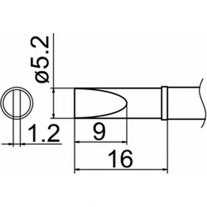 Наконечник HAKKO T12-DL52 Наконечник HAKKO T12-DL52