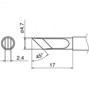 Наконечник HAKKO T12-KFZ Наконечник HAKKO T12-KFZ
