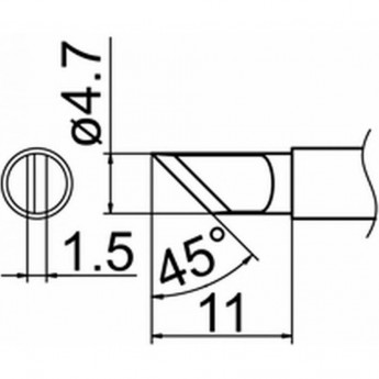 Наконечник HAKKO T12-KL Наконечник HAKKO T12-KL
