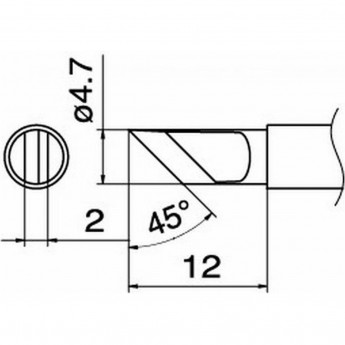 Наконечник HAKKO T12-KRZ Наконечник HAKKO T12-KRZ