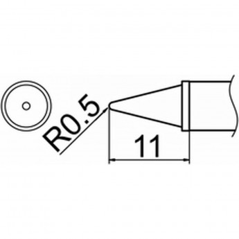 Наконечник HAKKO T12-WB2 Наконечник HAKKO T12-WB2