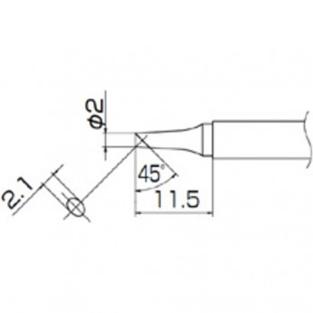 Наконечник HAKKO T13-BCF2 Наконечник HAKKO T13-BCF2