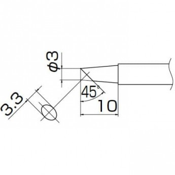 Наконечник HAKKO T13-BCF3 Наконечник HAKKO T13-BCF3