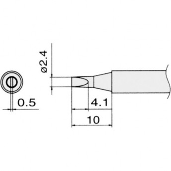Наконечник HAKKO T13-D24 Наконечник HAKKO T13-D24