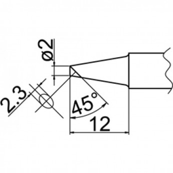 Наконечник HAKKO T20-BCF2 Наконечник HAKKO T20-BCF2