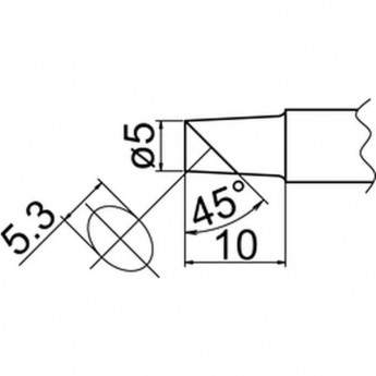 Наконечник HAKKO T20-C5 Наконечник HAKKO T20-C5