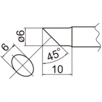 Наконечник HAKKO T20-C6 Наконечник HAKKO T20-C6