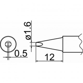 Наконечник HAKKO T20-D16 Наконечник HAKKO T20-D16