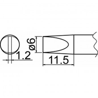 Наконечник HAKKO T20-D6 Наконечник HAKKO T20-D6