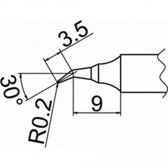 Наконечник HAKKO T20-J02 Наконечник HAKKO T20-J02