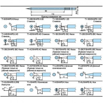 Сменная головка HAKKO T1-KL для станций FX-951