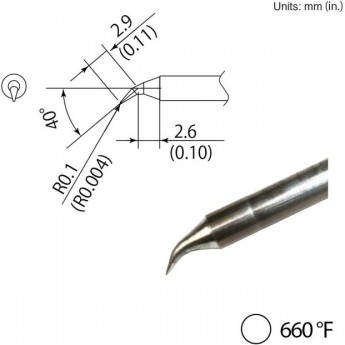 Сменный наконечник HAKKO T35-03J (350℃) Сменный наконечник HAKKO T35-03J (350℃)
