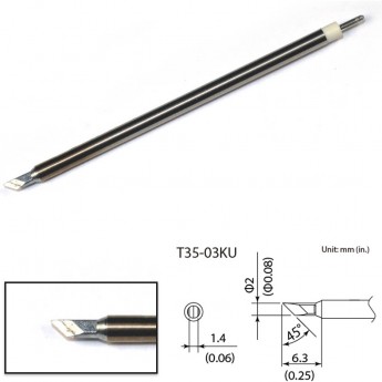 Сменный наконечник HAKKO T35-03KU (350℃) Сменный наконечник HAKKO T35-03KU (350℃)