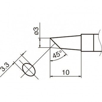 Сменный наконечник HAKKO T36-BC3 Сменный наконечник HAKKO T36-BC3