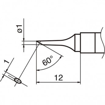 Сменный наконечник HAKKO T36-C1 Сменный наконечник HAKKO T36-C1