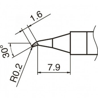 Сменный наконечник HAKKO T36-JS02 Сменный наконечник HAKKO T36-JS02